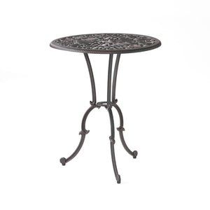 Charleston 3 Pieces Cast Bistro Set - Copper