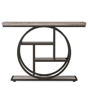 Console Table With 4-Tier Design For Living Hallway