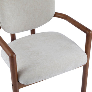 Upholstered Arm Dining Chairs (Set of 2)
