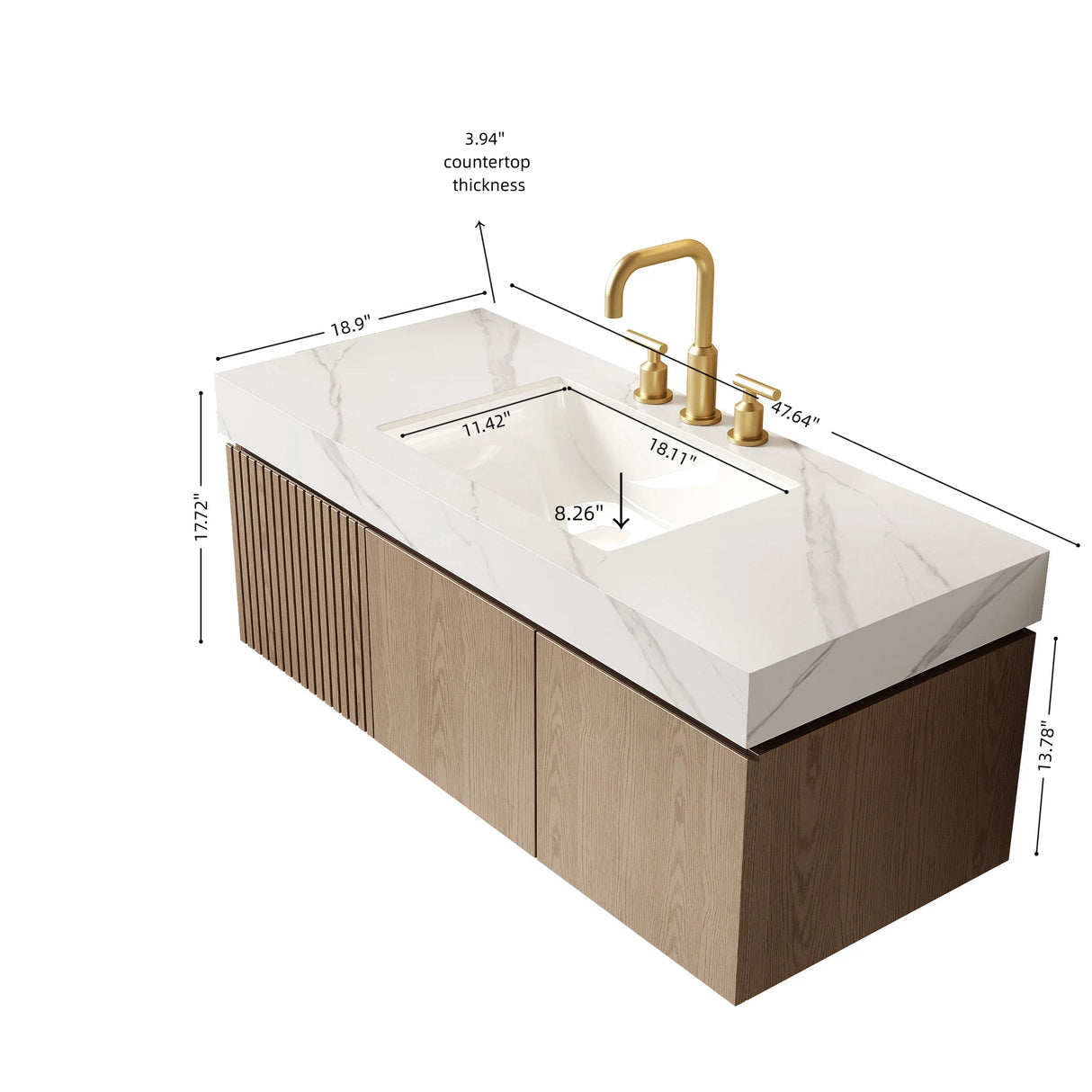 Muri 48" Bathroom Vanity & Sink