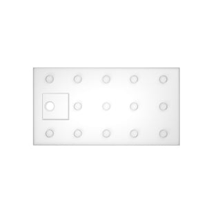 Shower Base Drain With Single Threshold Design