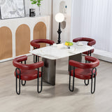 House hold contemporary designed upholstered accent/dining chair/barrel side chairs set of 2