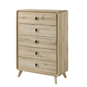 Chest With 5 Drawers - Beige