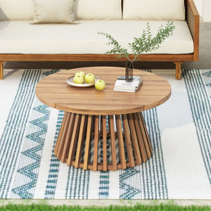 Acacia Wood Patio Coffee Table