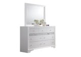 Traditional Style Queen 4 Pc Storage Bedroom Set Made with Wood in White