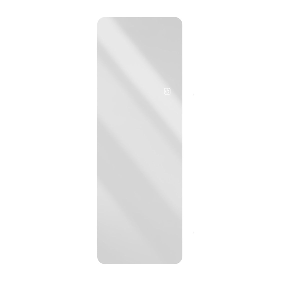 Wall Mounted Full Body Mirror with Dimming Lights - Silver