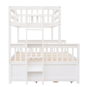 Bunk Bed With Twin Size Trundle And Drawers