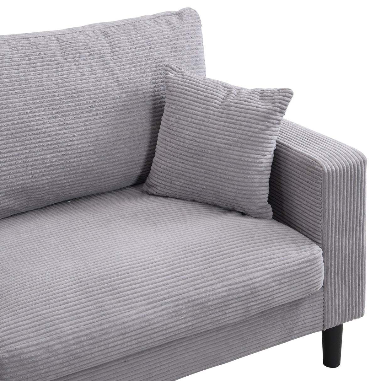 Modern Upholstered 2 Piece Sofa Set With 3 Seater And 2 Seater
