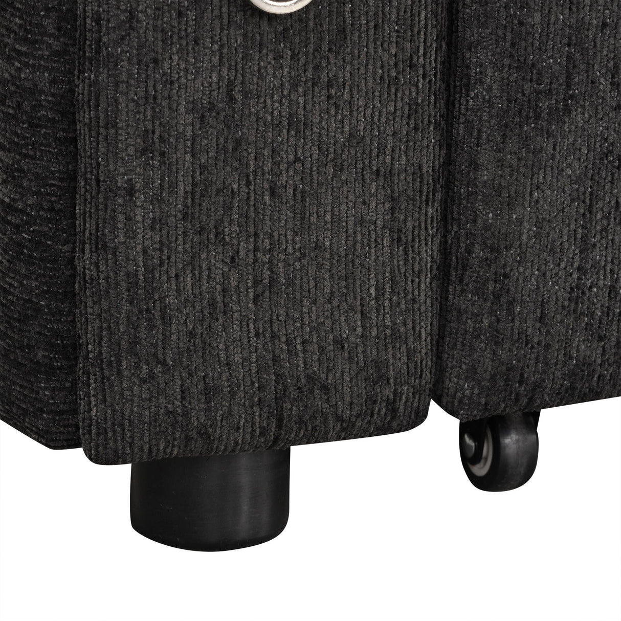 Convertible L Shaped Sofa Couch With Storage, Cup Holders, USB Ports