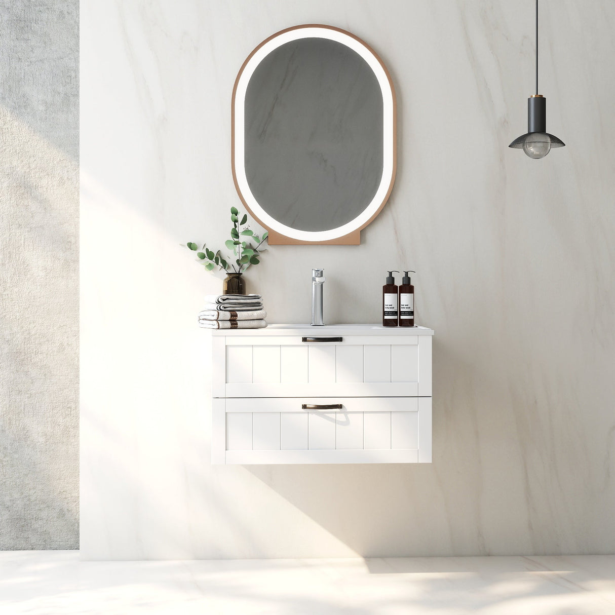 31.5" Bathroom Vanities Cabinet with Sink Combo