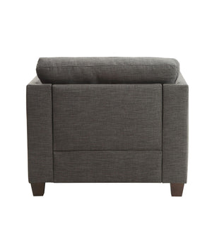 Laurissa Chair With 3 Pillows - Light Charcoal
