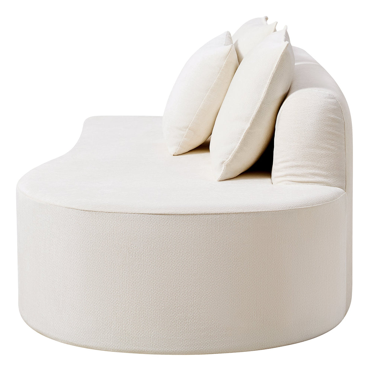 138.6" Modern Curved Modular Sectional Sofa