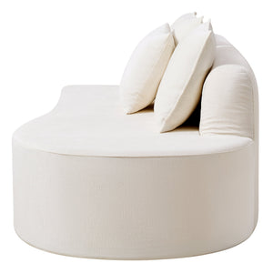 138.6" Modern Curved Modular Sectional Sofa