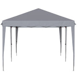 Outsunny 10' x 20' Pop Up Canopy TentHeavy Duty Steel FrameGray