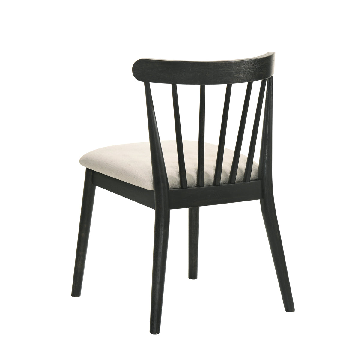 Modern Spindle Back Dining Chairs, Set of 2