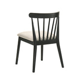 Modern Spindle Back Dining Chairs, Set of 2