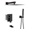 10" Wall Mounted Square Shower System With Rough In Valve