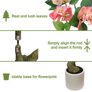 7FT Artificial Bougainvillea Tree with Realistic