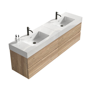 Grace 72" Bathroom Vanity with Silent DTC Soft-Closing Drawers