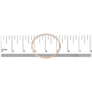 14K Gold 1.00 Cttw Half Eternity Diamond Bangle Bracelet (G-H Color, SI2-I1 Clarity) - 7" Inches