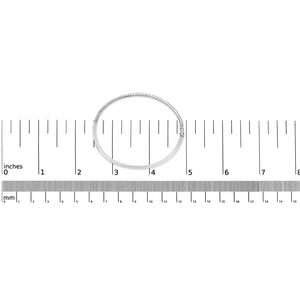 14K Gold 1.00 Cttw Half Eternity Diamond Bangle Bracelet (G-H Color, SI2-I1 Clarity) - 7" Inches