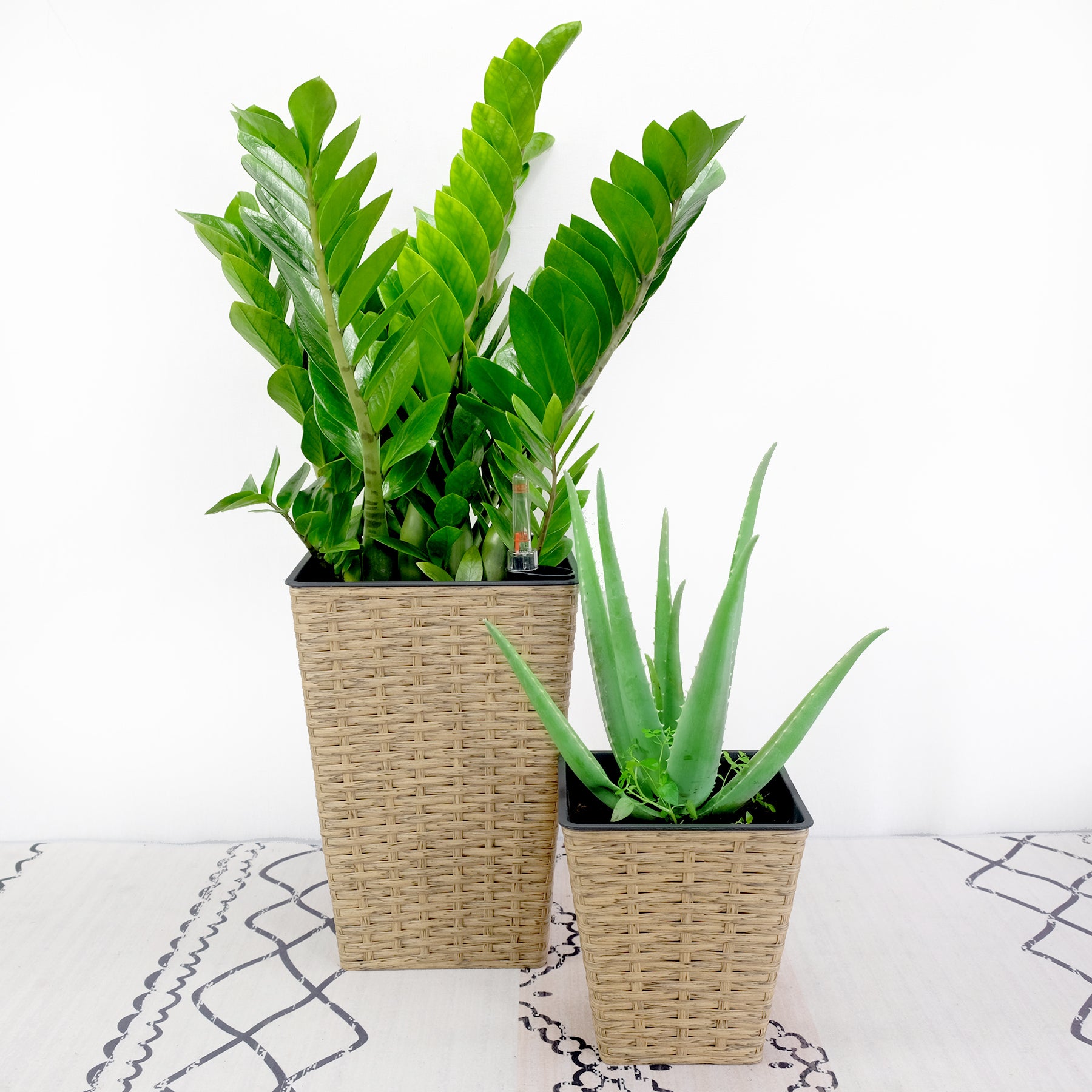 2-Pack-Smart-Self-watering-Square-Planter-for-Indoor-and-Outdoor-Hand-Woven-Wicker-Brown-Pots-&-Planters