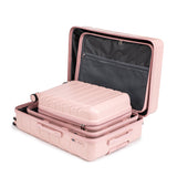 Set of 3 ABS Spinner Wheel Luggage - Pink