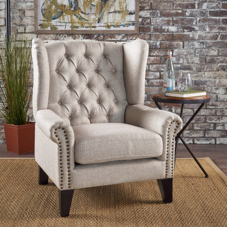 Heirloom-Inspired Tufted Armchair by Christopher Knight Home