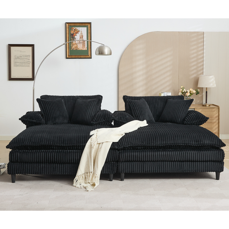 San Jose Four-Position Corduroy Chaise Lounge