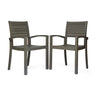 Outdoor Dining Chair, Stacking Design For Patio
