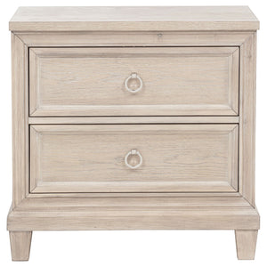 Pembroke 2-drawer Nightstand Bedside Table Washed Oak