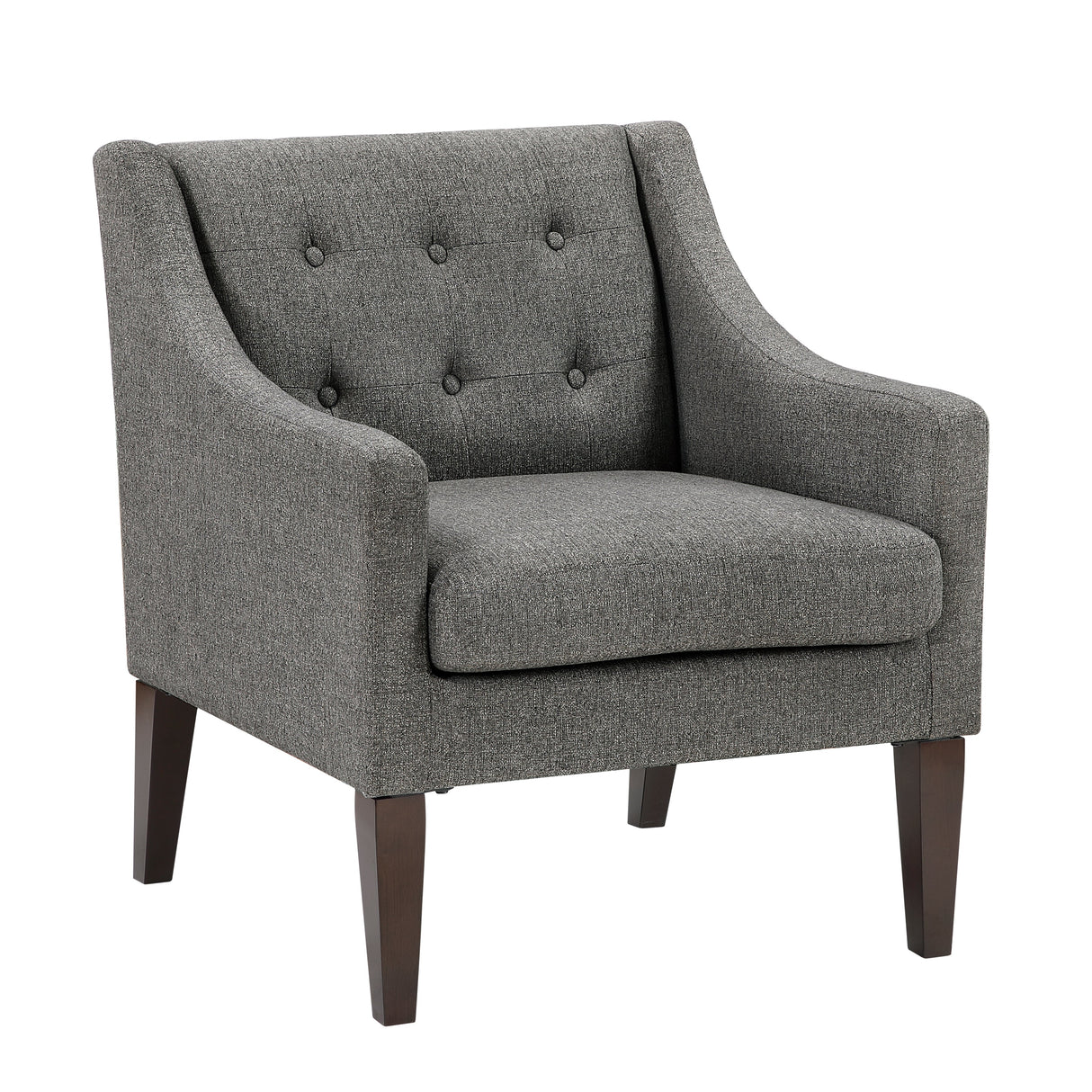 Contemporary Button Tufted Accent Chair
