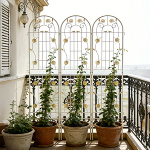 Metal Garden Trellis Rustproof Trellis For Climbing Plant Outdoor Flower Support