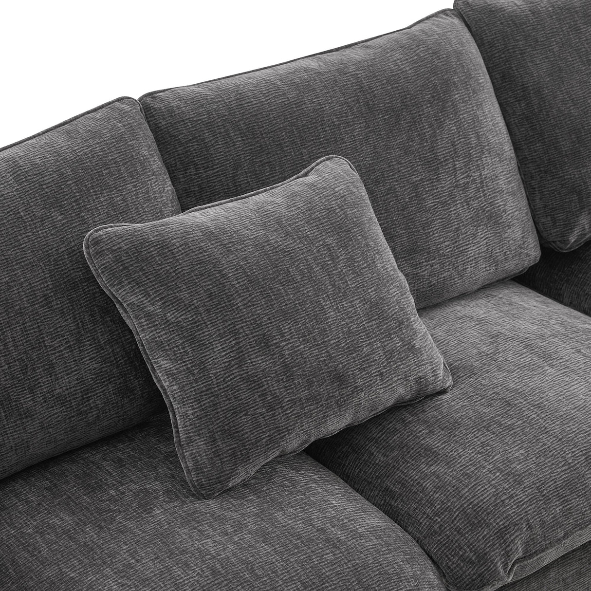 The Gwen Seven-Seat Modular Chenille Sectional