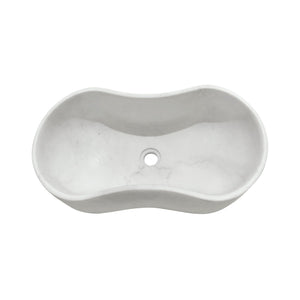 Bathroom Vessel Sink With Wavy Design
