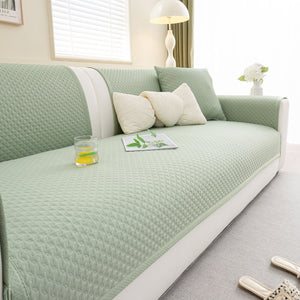 Non-Slip Diamond Quilted Sofa Cover, Separate Pieces Sectional Couch Protector