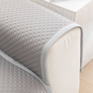 Non-Slip Diamond Quilted Sofa Cover, Separate Pieces Sectional Couch Protector