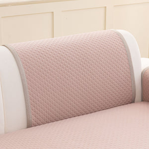Non-Slip Diamond Quilted Sofa Cover, Separate Pieces Sectional Couch Protector