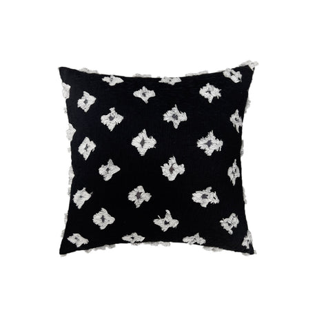 20''x20'' Tufted Floral 100% cotton Throw Pillow | 7 Colors – Textured Daisy Stitch Design | Boho Chic Couch & Bedroom Accent | Insert Included