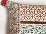 Hand Block Print Rectangular Throw Pillow