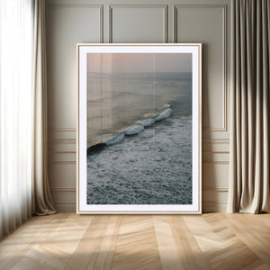 Ocean Waves Wall Art Canvas Print – Framed Coastal Serenity