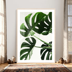 Abstract Teal Blue Wall Art Canvas Print, Modern Abstract