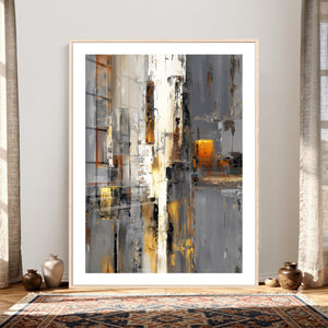 Abstract Urban Reflection Wall Art Canvas Print