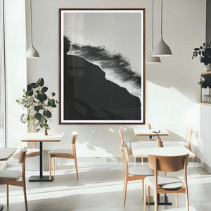 Ocean Wave Wall Art Canvas Print – Framed Abstract