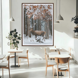 Serene Landscape Wall Art Canvas Print – Framed Winter
