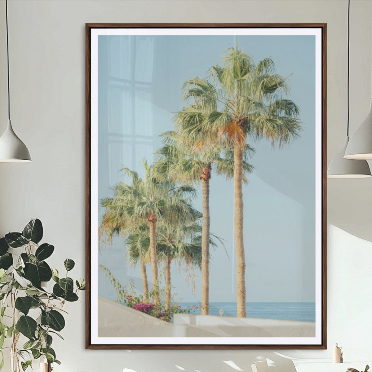 Tropical Ocean Canvas Print – Framed Beach Coastal Nautical