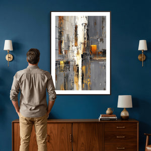 Abstract Urban Reflection Wall Art Canvas Print