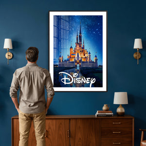 Disney Castle Wall Art – Framed Magic Kingdom Canvas