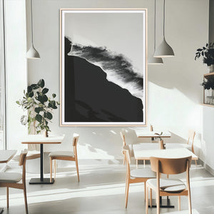Ocean Wave Wall Art Canvas Print – Framed Abstract