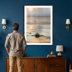Sea Turtle Hatchling Wall Art Canvas Print – Soft Coastal